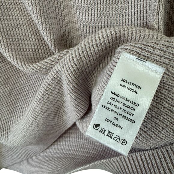 Lilla P Medium Sweater Top Pullover Long Sleeve Pale Purple Cotton Modal Womens - Picture 4 of 12